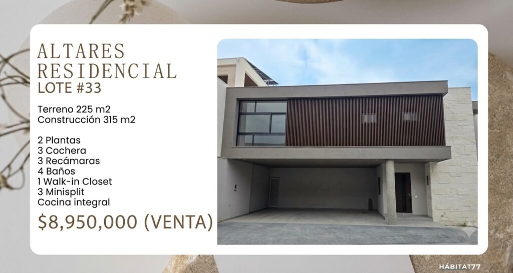 Casa en Venta Altares Residencial | Santiago, N.L